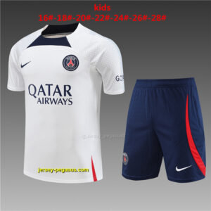 PSG Short Sleeve Kids Tracksuit