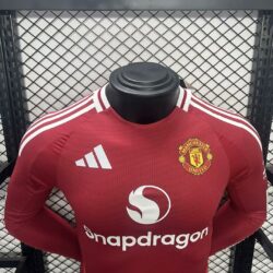 Manchester United 2024-25 Home Long Sleeves Jersey Player Version