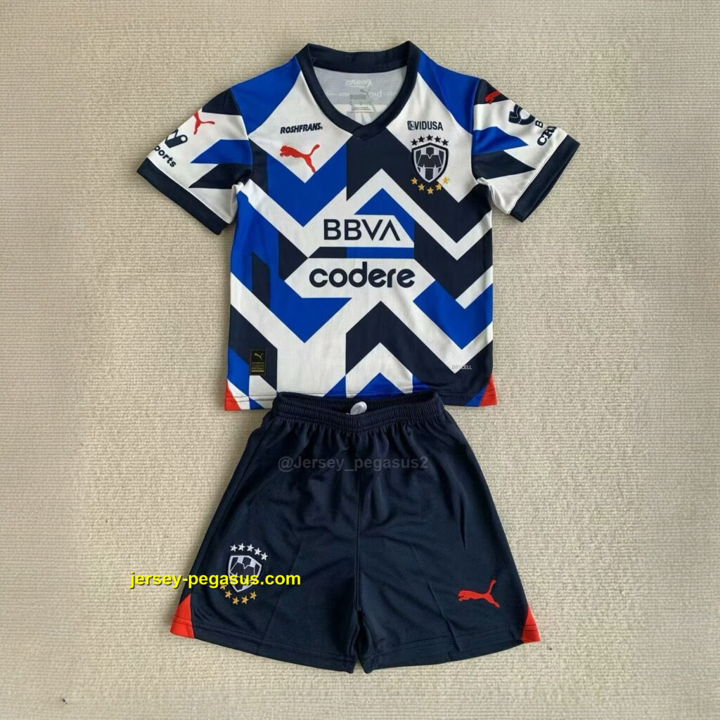 Rayados Monterrey Third Kids Kits Children Shirt Soccer Jerseys