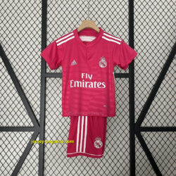 Real Madrid Away Retro Kids Kits Vintage Children Sets Football Jerseys