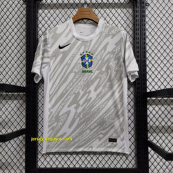 Brazil Goalkeeper Kit White Soccer Jersey