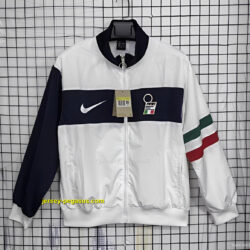 1994 Italy White Full Zipper Jacket Windbreaker