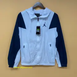 2022 Jordan Windbreaker White and Blue
