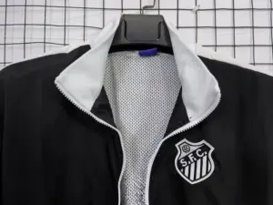 06 Santos FC Black Retro Windbreaker