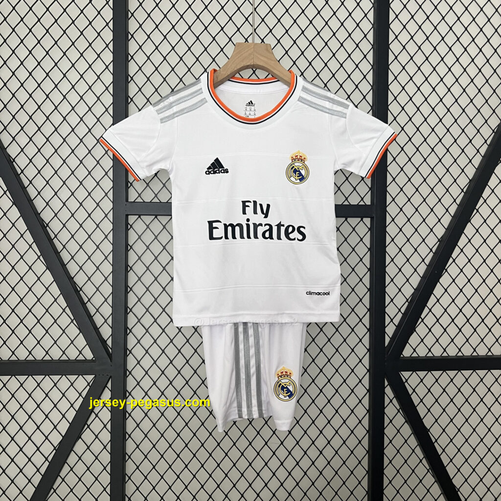 Real Madrid Home Retro Kid Kits Children Sets Jersey