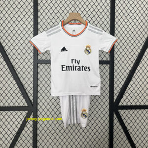 Real Madrid Home Retro Kid Kits Children Sets Jersey