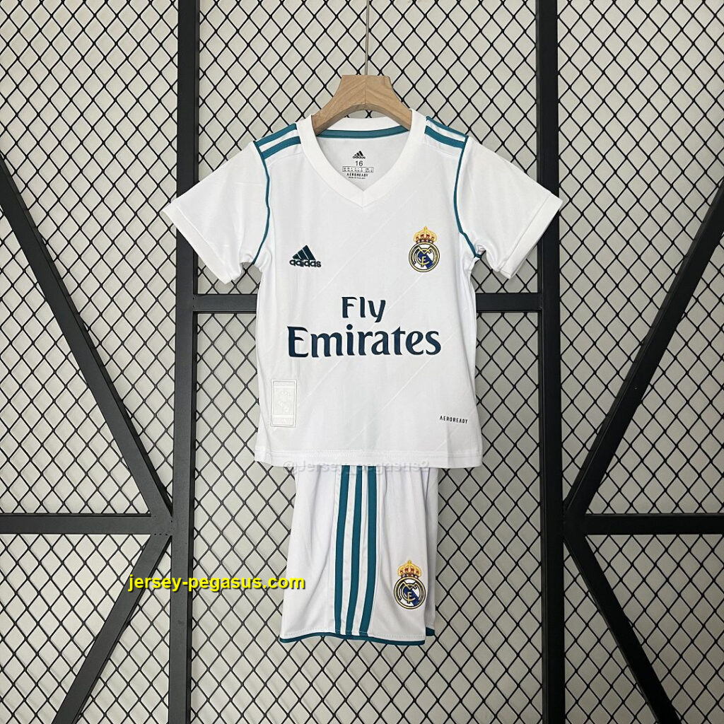 Real Madrid Home Retro Kids Kit Soccer Jersey