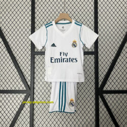 Real Madrid Home Retro Kids Kit Soccer Jersey