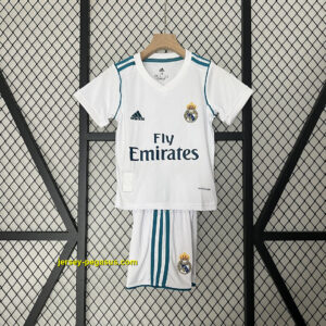 Real Madrid Home Retro Kids Kit Soccer Jersey