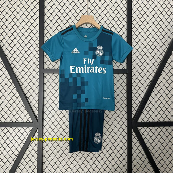 Real Madrid Third Away Retro Kids Kit Soccer Jersey Real Madrid Third Away Retro Kids Kit Soccer Jersey