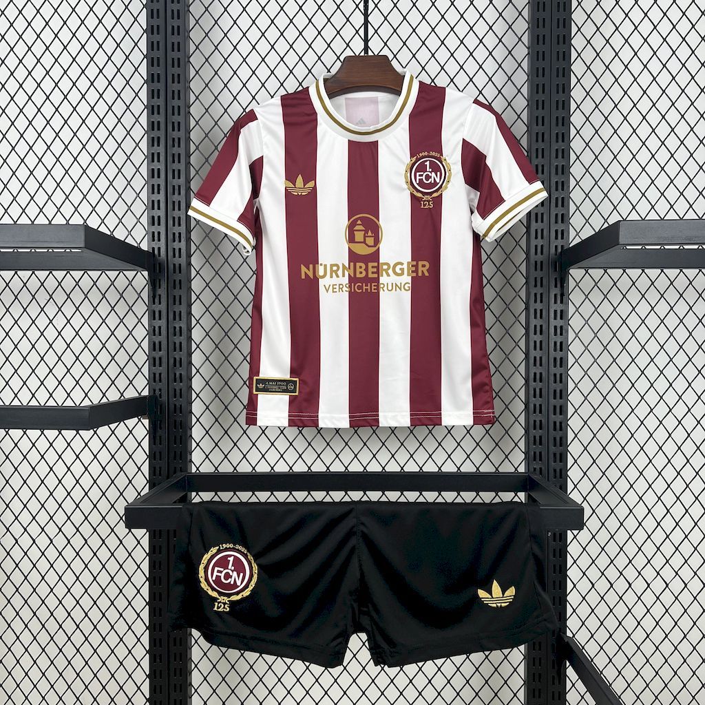 1. FC Nurnberg 2025-26 125th Anniversary Kids Kit