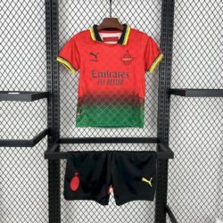 AC Milan 2025-26 Co-Branded Red Edition Kids Kit