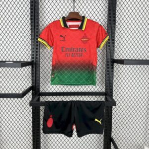 AC Milan 2025-26 Co-Branded Red Edition Kids Kit