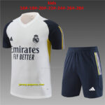 Real Madrid White Kids Kit Training Suits Soccer Jerseys