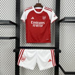 Arsenal 2025-26 Home Kids Kit