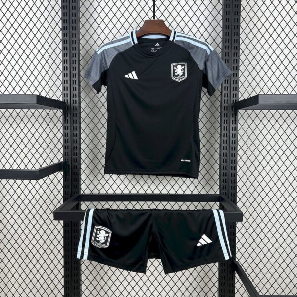 Aston Villa 2025-26 Away Kids Kit