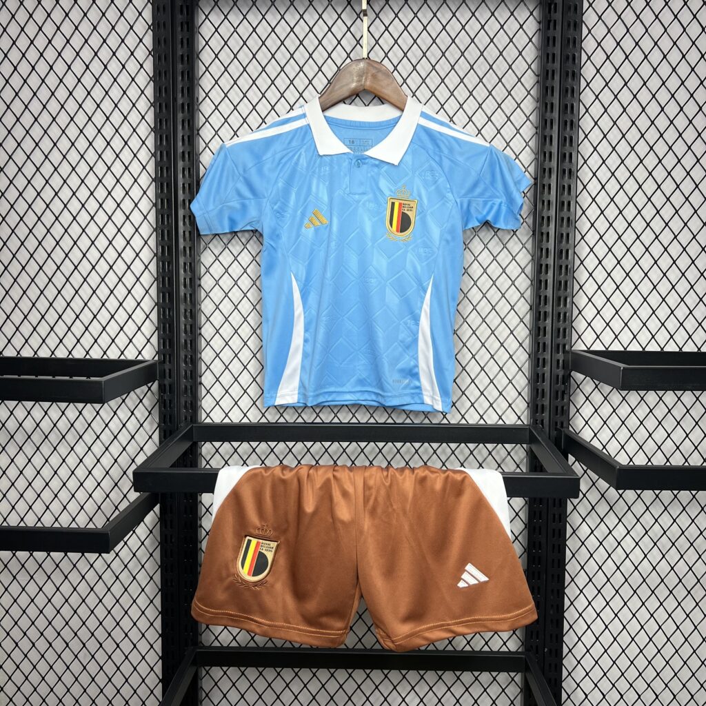 Belgium 2024-25 Euro Away Kids Kit