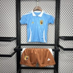 Belgium 2024-25 Euro Away Kids Kit