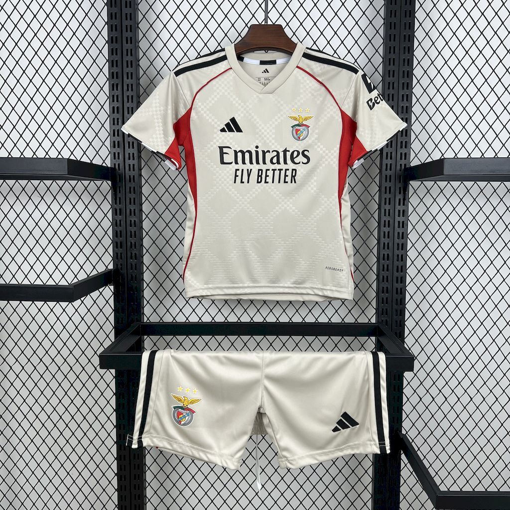 Benfica 2025-26 Away Kids Kit