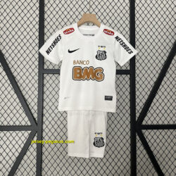 Santos Home Retro Kids Kit Soccer Jersey