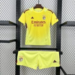 Benfica 2025-26 Yellow Goalkeeper Kids Kit