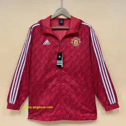 2022 M-U Windbreaker red white edge