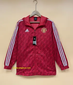 2022 M-U Windbreaker red white edge