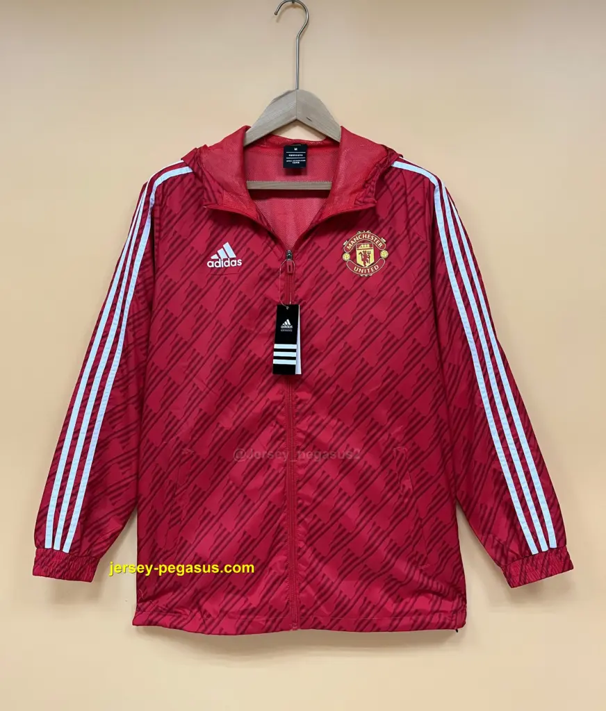 2022 M-U Windbreaker red white edge