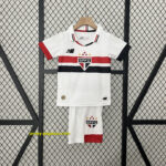 Sao Paulo Home Kid Kits Children Sets Football Replicas