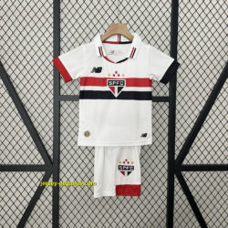 Sao Paulo Home Kid Kits Children Sets Football Replicas