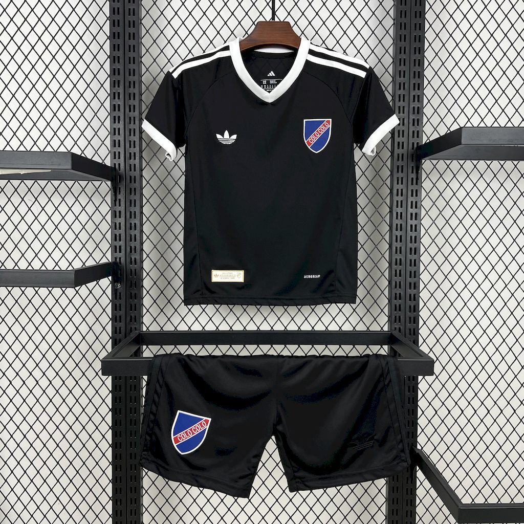 Colo Colo 2025-26 Anniversary Black Kids Kit
