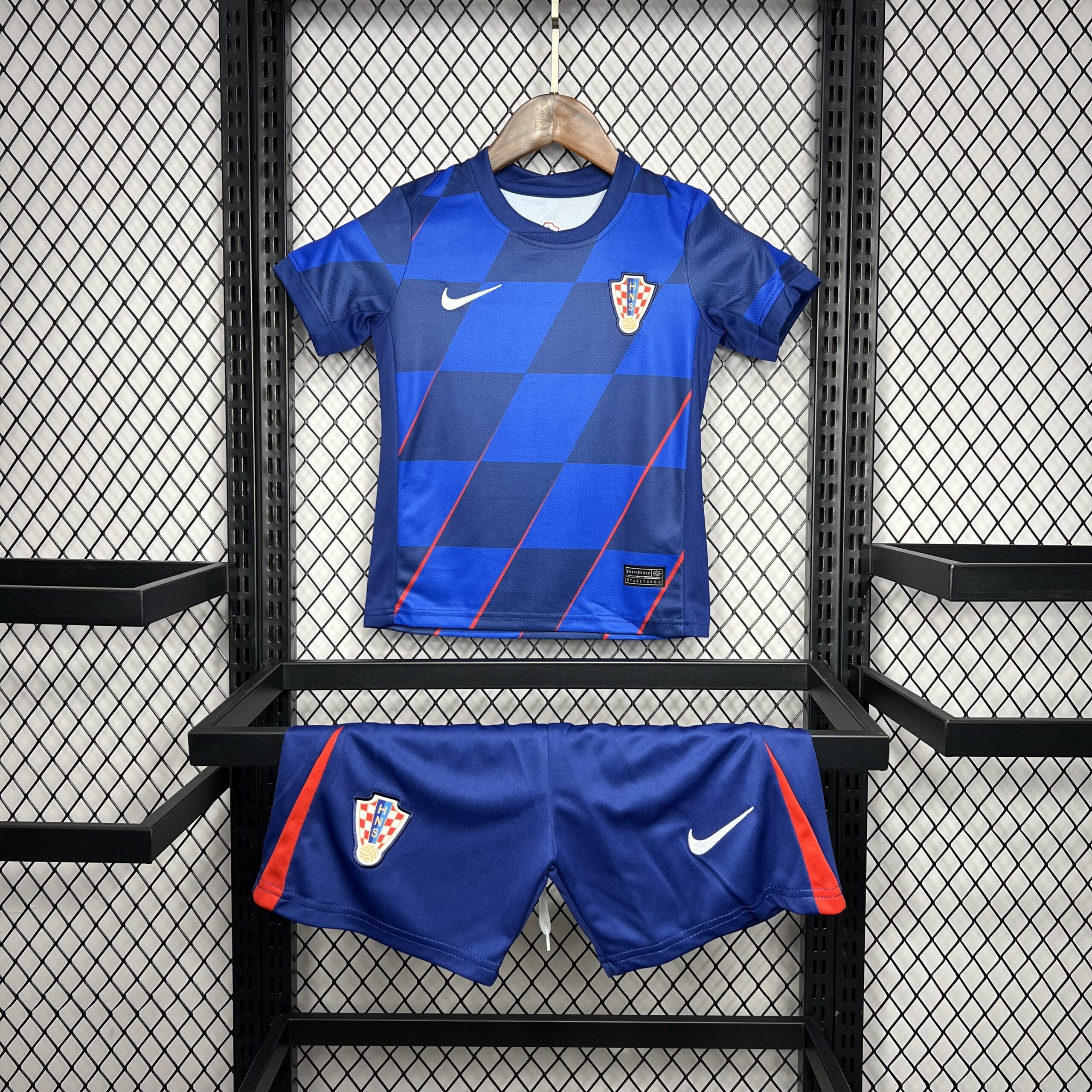 Croatia 2024-25 Euro Away Kids Kit Croatia 2024-25 Euro Away Kids Kit