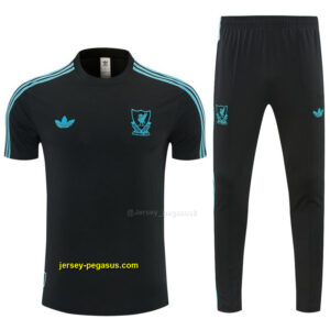 2026 Liverpool Black Short Sleeve Tracksuit + Long Pants