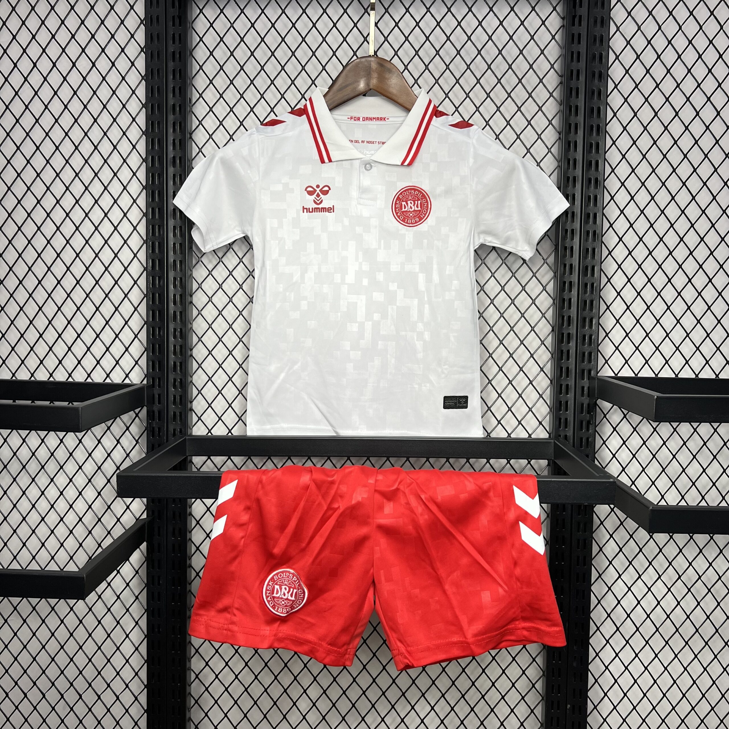 Denmark 2024-25 Euro Away Kids Kit Denmark 2024-25 Euro Away Kids Kit