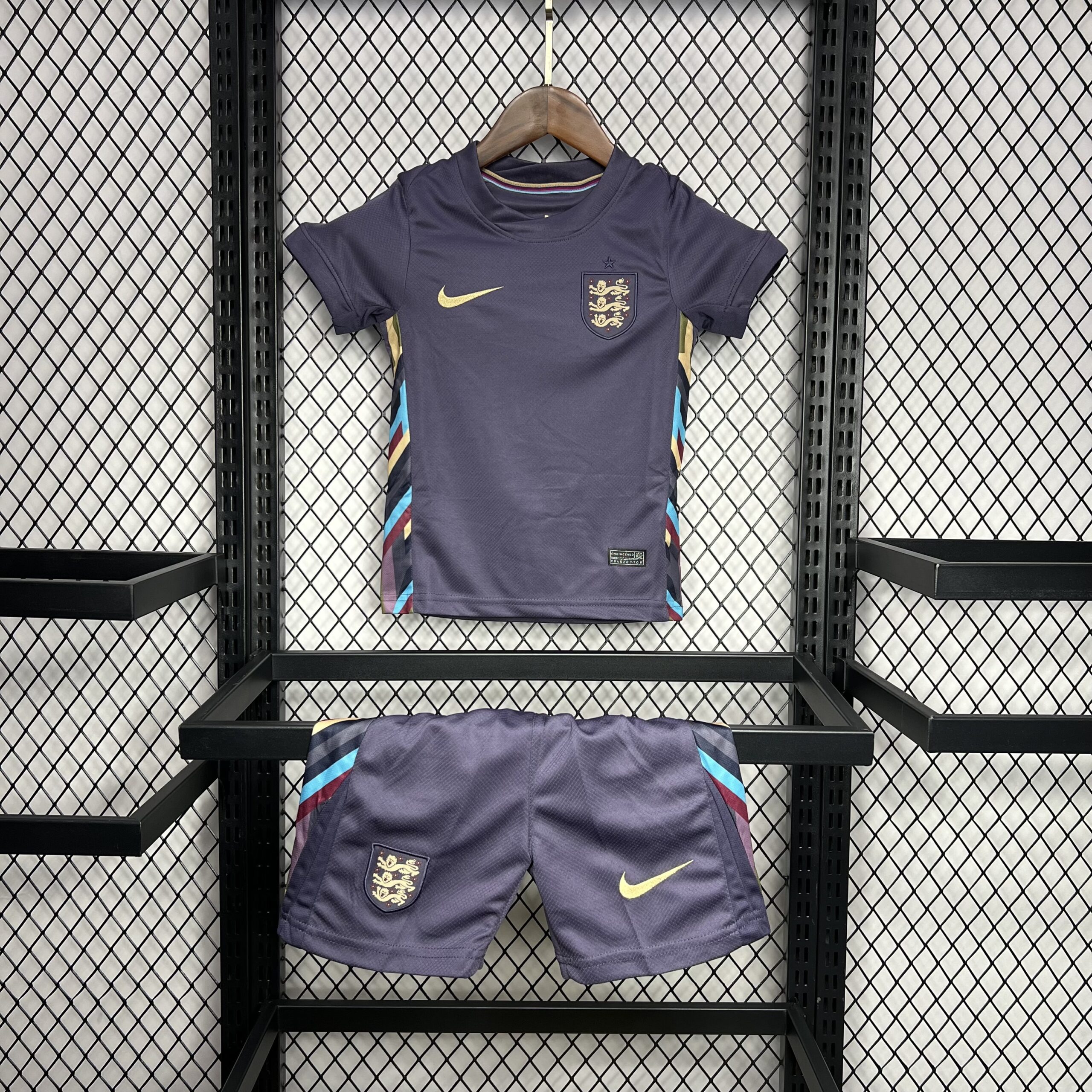England 2024-25 Euro Away Kids Kit England 2024-25 Euro Away Kids Kit