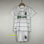 Sporting Lisbon Away Kids Kits Children Suits Football Jerseys