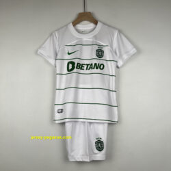 Sporting Lisbon Away Kids Kits Children Suits Football Jerseys