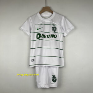 Sporting Lisbon Away Kids Kits Children Suits Football Jerseys