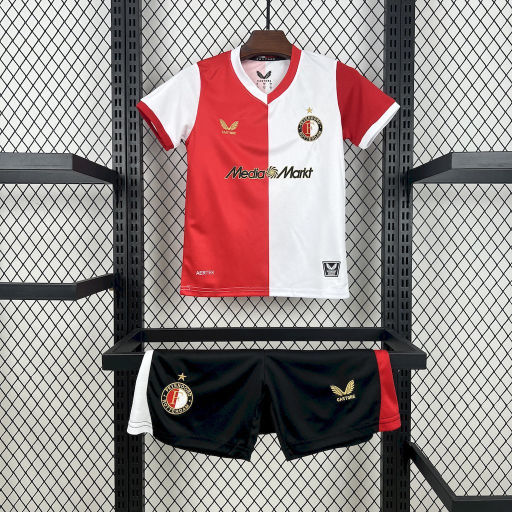 Feyenoord Rotterdam 2025-26 Home Kids Kit Feyenoord Rotterdam 2025-26 Home Kids Kit