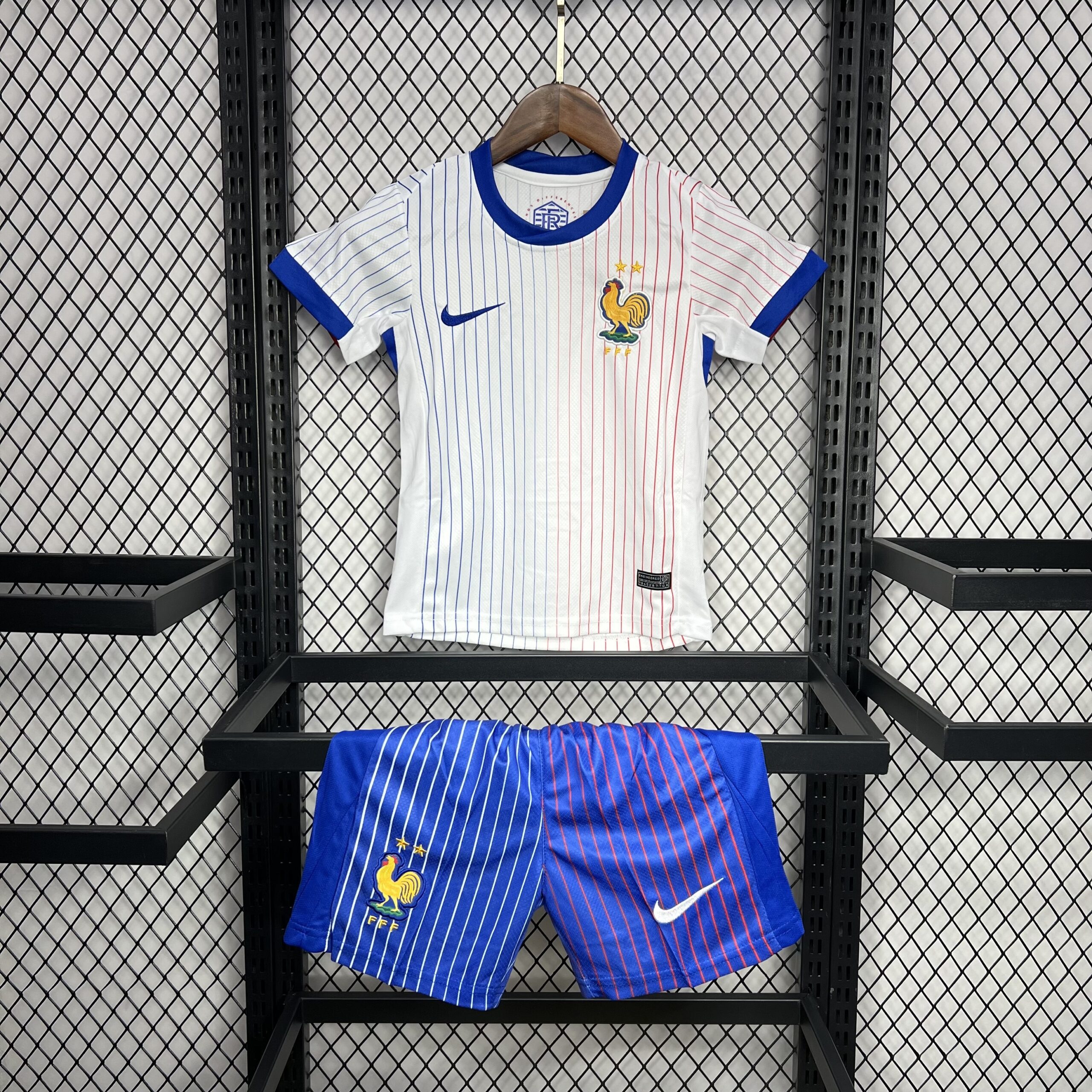 France 2024-25 Euro Away Kids Kit France 2024-25 Euro Away Kids Kit