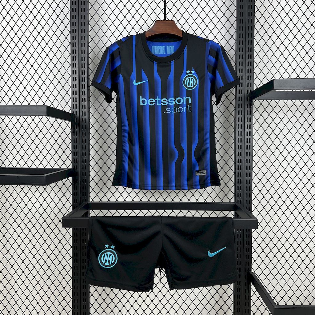 Inter Milan 2025-26 Home Kids Kit Inter Milan 2025-26 Home Kids Kit