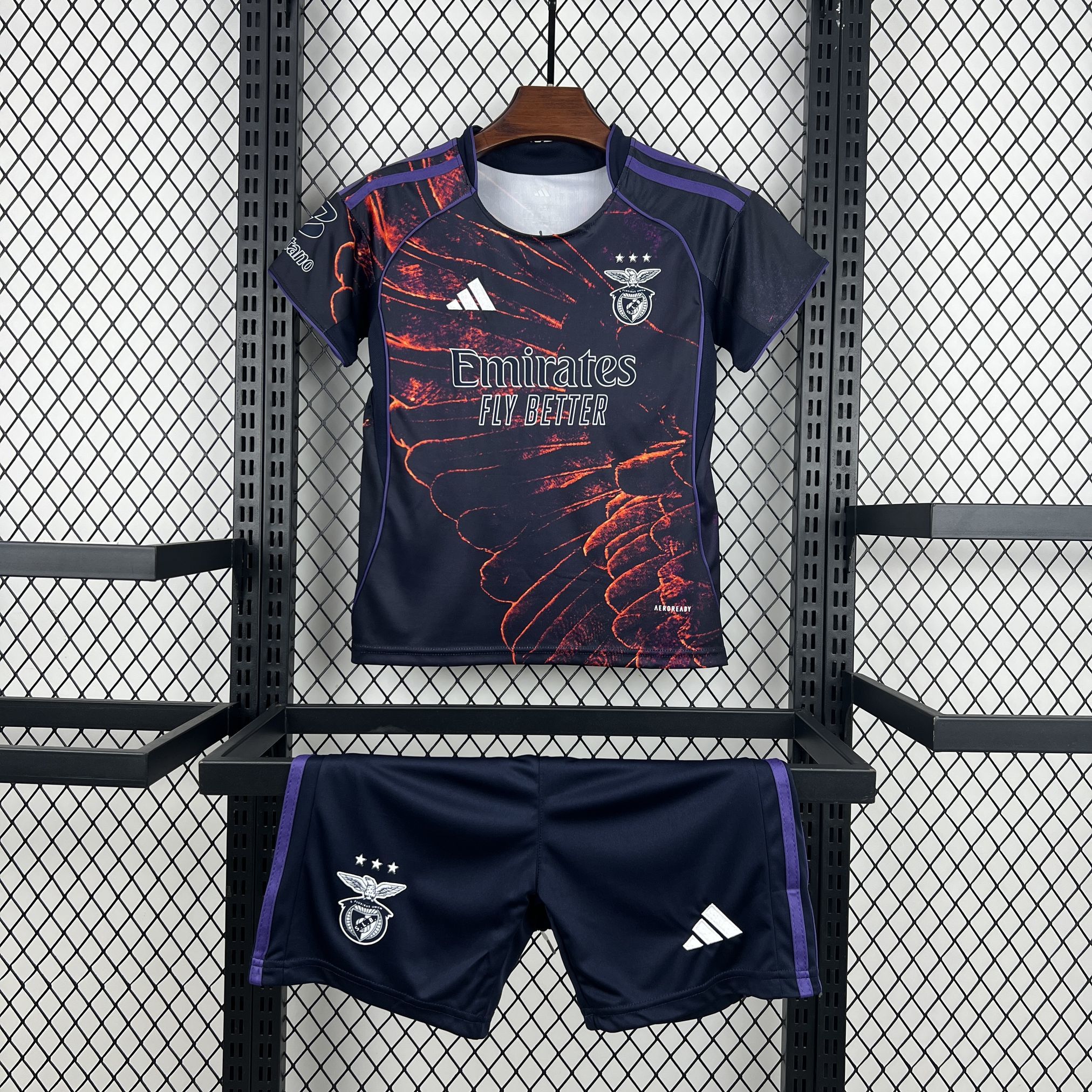 Kids Benfica 2025-26 Fourth Kit Kids Benfica 2025-26 Fourth Kit