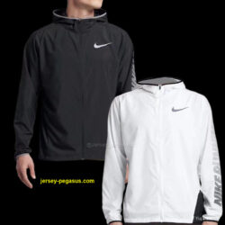 2025 Nike WhiteBlack Full Zipper Hoodie Windbreaker