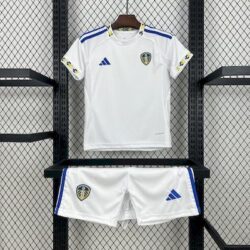 Leeds United F.C. 2025-26 Home Jersey Kids Kit