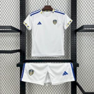 Leeds United F.C. 2025-26 Home Jersey Kids Kit