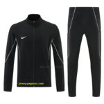 2026 Nike Black Full Zipper Jacket Tracksuit + Long Pants