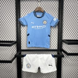 Manchester City 2024-25 Home Kids Kit