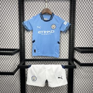 Manchester City 2024-25 Home Kids Kit