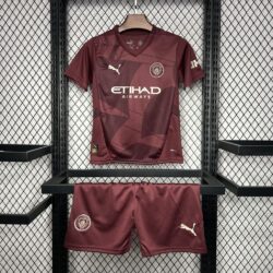 Manchester City 2024-25 Third Away Kids Kit