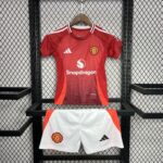 Manchester United 2024-25 Home Kids Kit